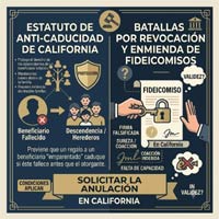 Impugnación de enmiendas de fideicomisos (las batallas de caducidad y revocación) en California