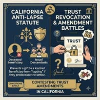 Contesting Trust Amendments (The Anti-Lapse and Revocation Battles) in California